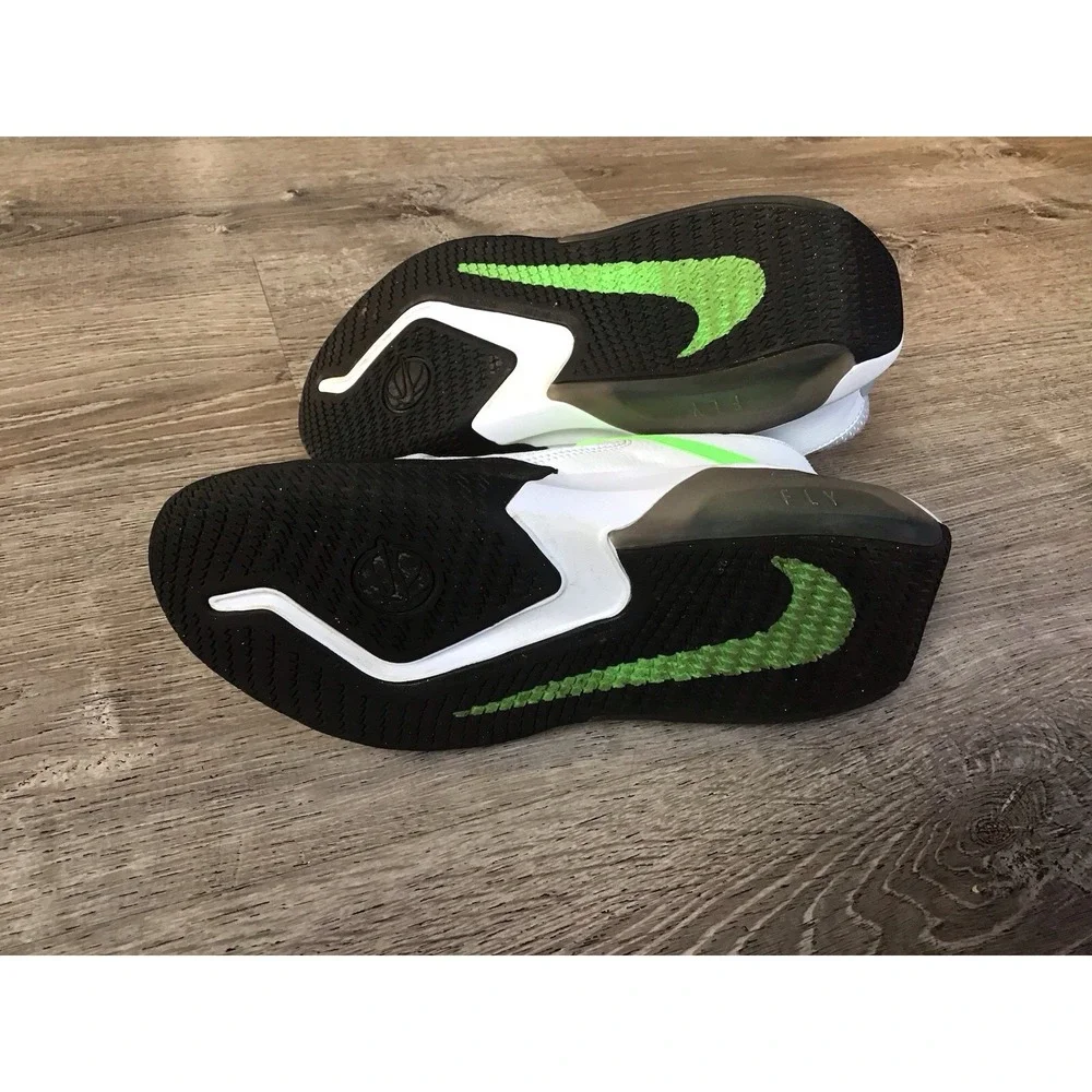 Nike Air Zoom Crossover Basketball Shoes Youth Sz 5Y Green White